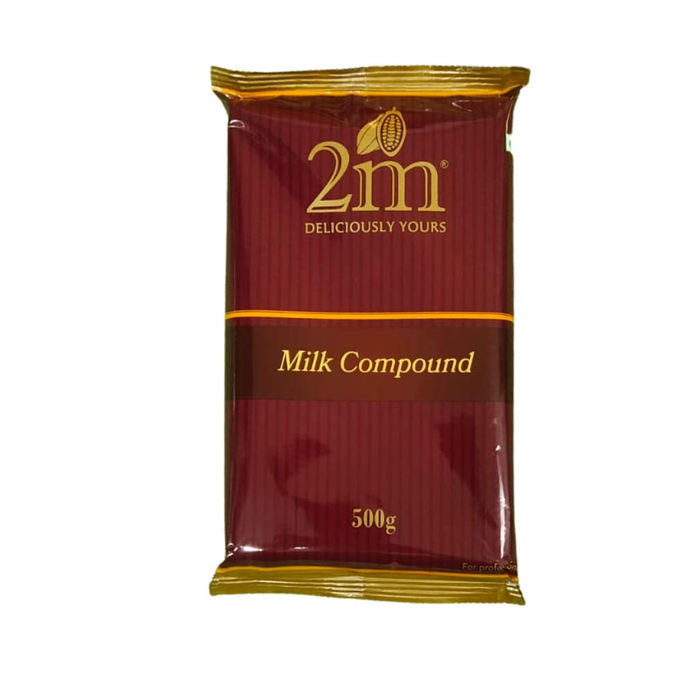 2M Cocoa Milk Compound Slab 500 grams