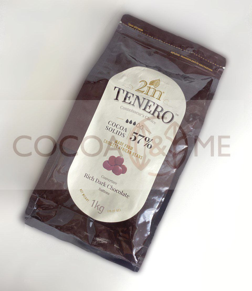2M Tenero Rich Dark Chocolate 57% - 1 kg pack