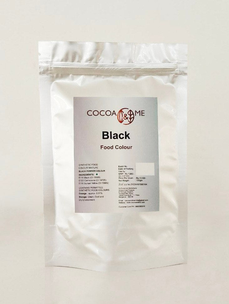 Cocoa&Me Chocolate & Cream Soluble Colour BLACK - 500 Gms Pouch