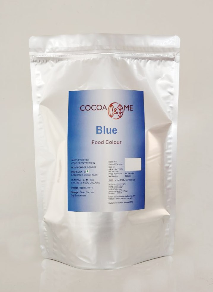 Cocoa&Me Chocolate & Cream Soluble Colour BLUE - 500 Gms Pouch