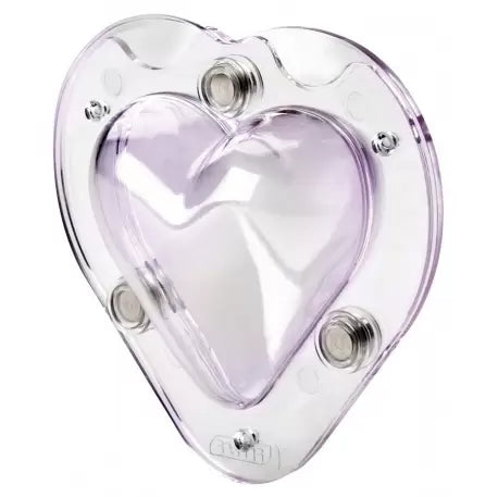Polycarbonate Single Heart Chocolate Mould - 9 x 9 x 8.5 cm