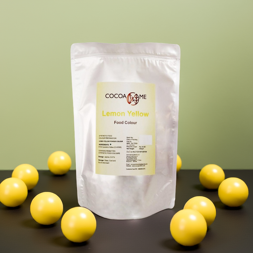 Lemon Yellow Chocolate and Cream Soluble Colour