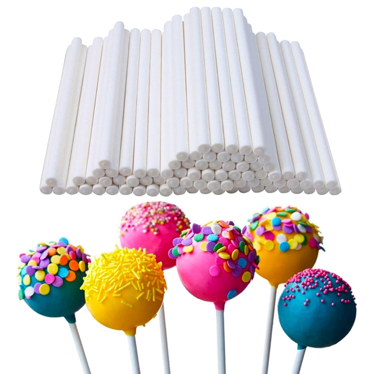 Lollypop Stick for Cake pop and Chocolates| 4.5 Inch | Pack of 100