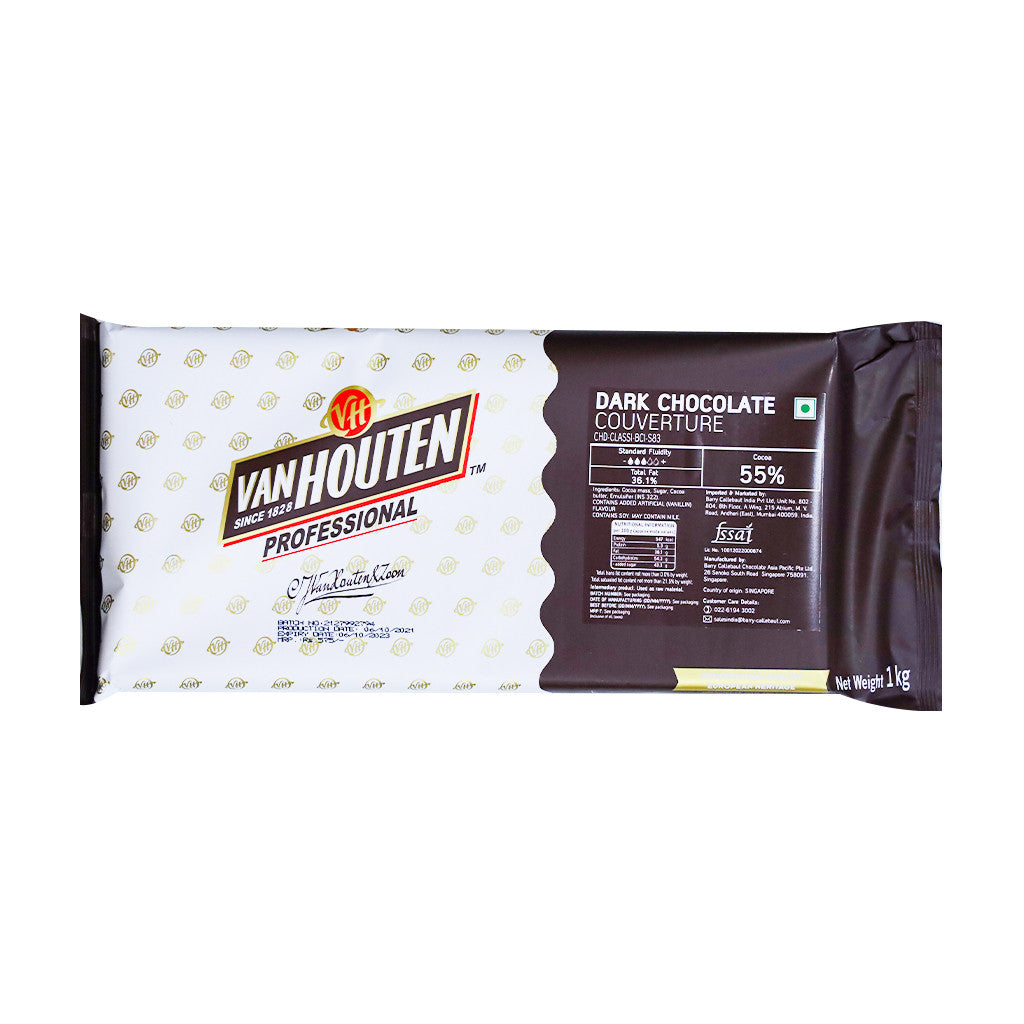Van Houten 55% Dark Couverture Chocolate