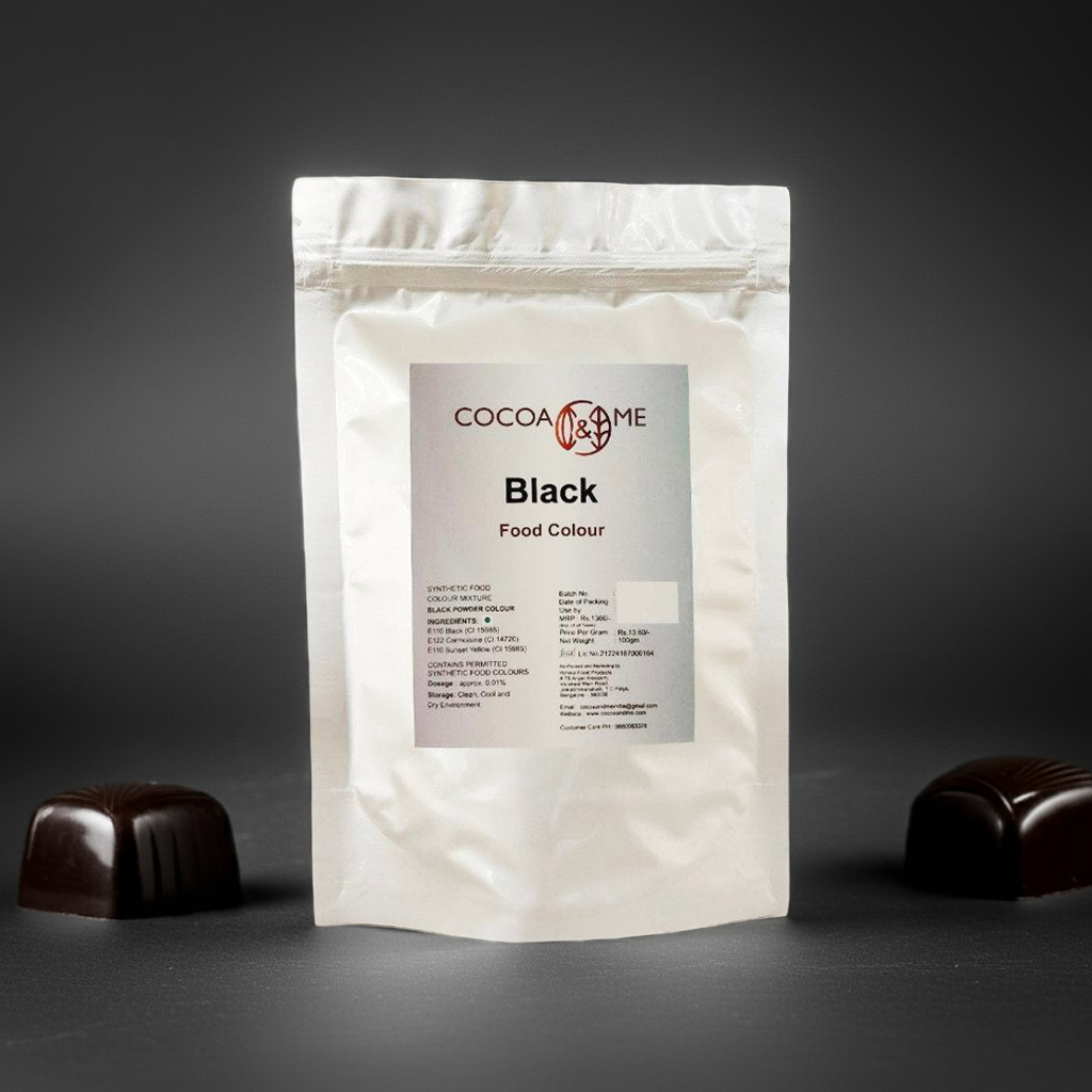 Cocoa&Me Chocolate & Cream Soluble Colour BLACK - 500 Gms Pouch