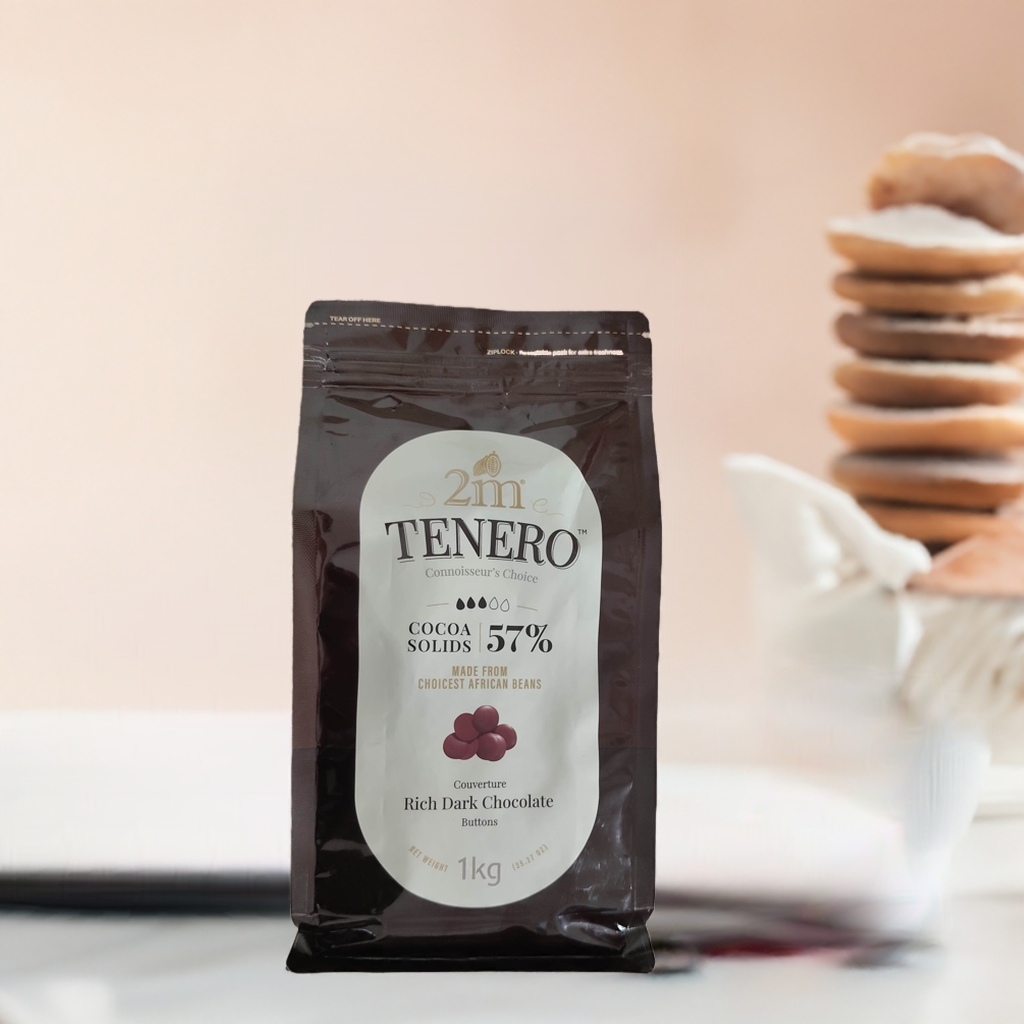 2M Tenero Rich Dark Chocolate 57% - 1 kg pack