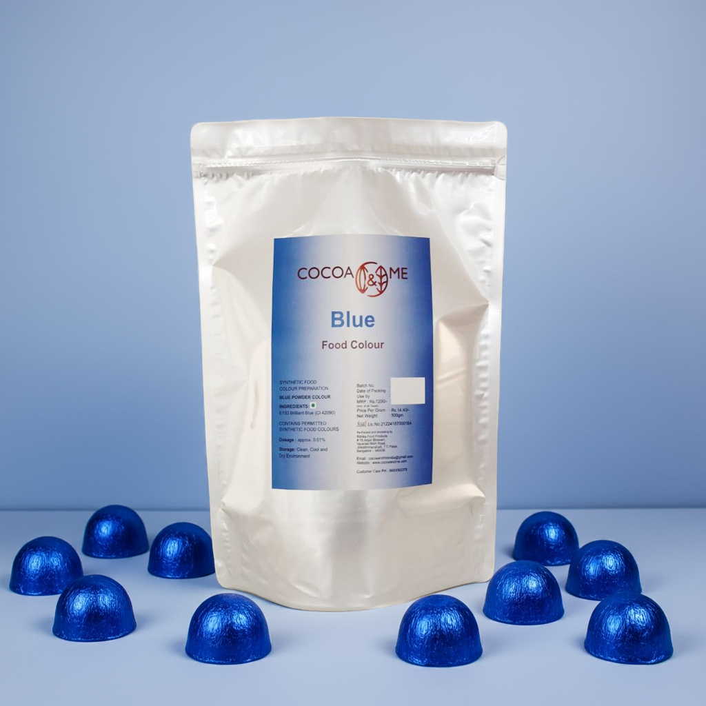 Cocoa&Me Chocolate & Cream Soluble Colour BLUE - 500 Gms Pouch