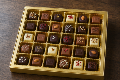 Chocolate Cavity Tray - Golden Plastic Chocolate Tray for Packing Chocolates, Sweets- 96 pc Cavity Tray -Pack of 10