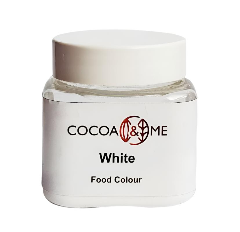 Cocoa&Me Food Colour WHITE 25gm Jar for Chocolate / Cream / Butter Cream