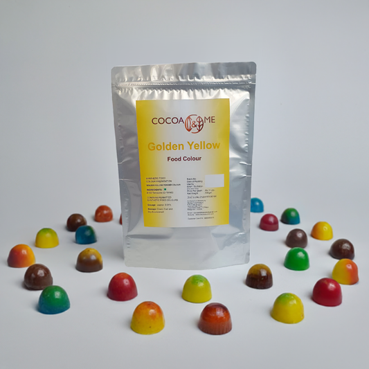 Cocoa&Me Food Colour GOLDEN YELLOW 500gm Pouch for Chocolate / Cream / Butter Cream