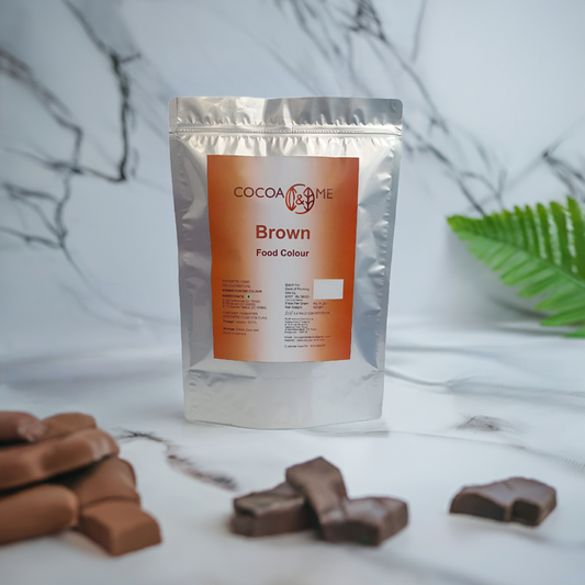 Cocoa&Me Food Colour BROWN 500gm Pouch for Chocolate / Cream / Butter Cream
