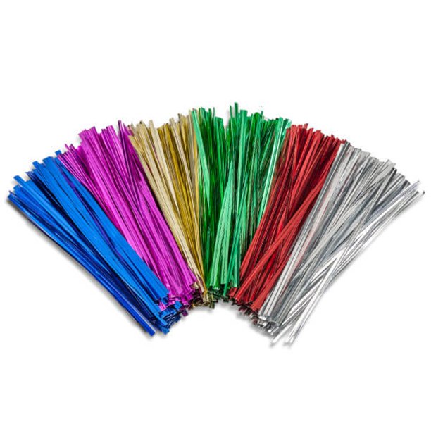 Twisters Ribbon Twist Ties for Chocolate Packing Assorted Colour