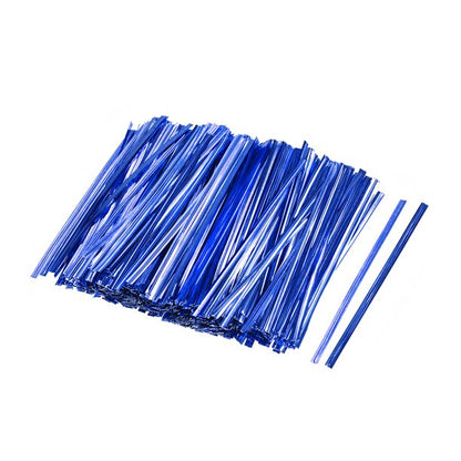 Twisters Ribbon Twist Ties for Chocolate Packing Blue Colour