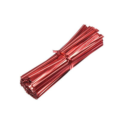 Twisters Ribbon Twist Ties for Chocolate Packing Red Colour